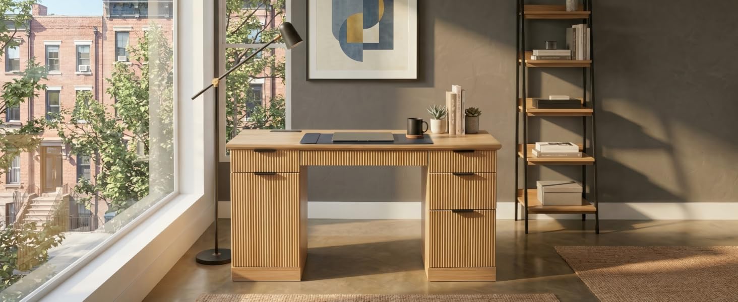 Blu Dot Branch Desk, White Oak