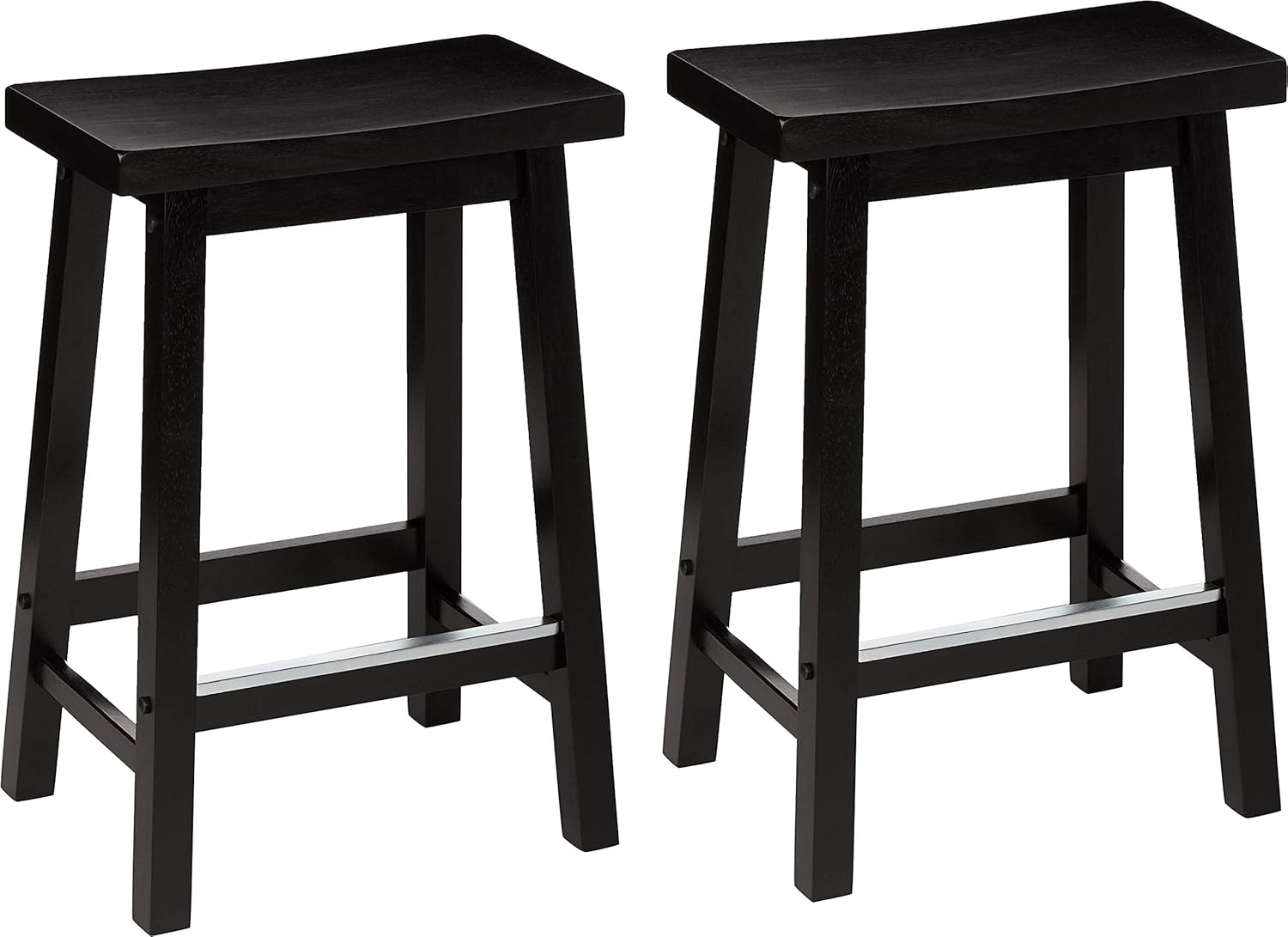 Blu Dot Counter Stool, Black Leather