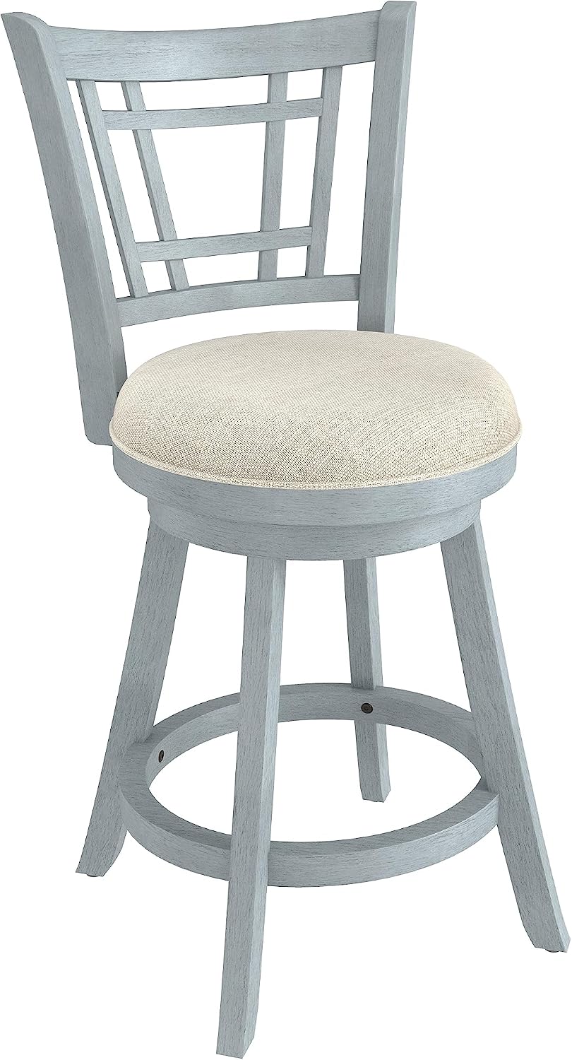 Blu Dot Counter Stool, Black Leather detail