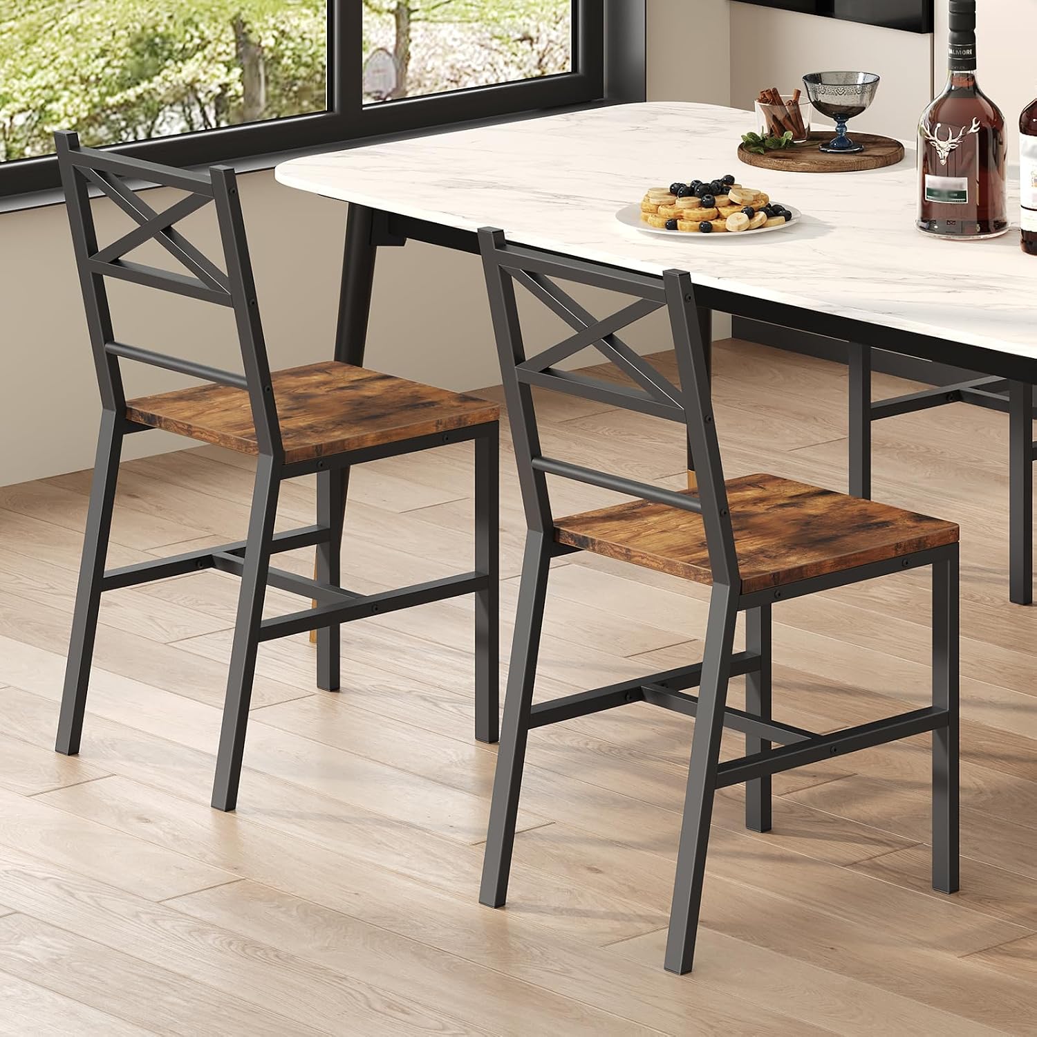 CB2 Vista Dining Chair, Set of 2, Black, Polypropylene detail