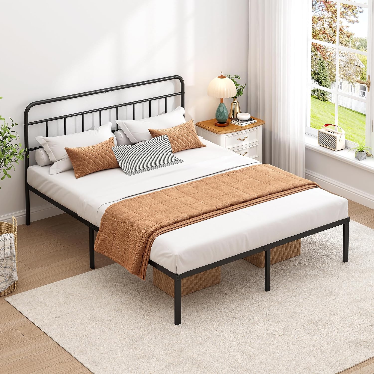 Floyd The Bed Frame, Queen, Black, Steel