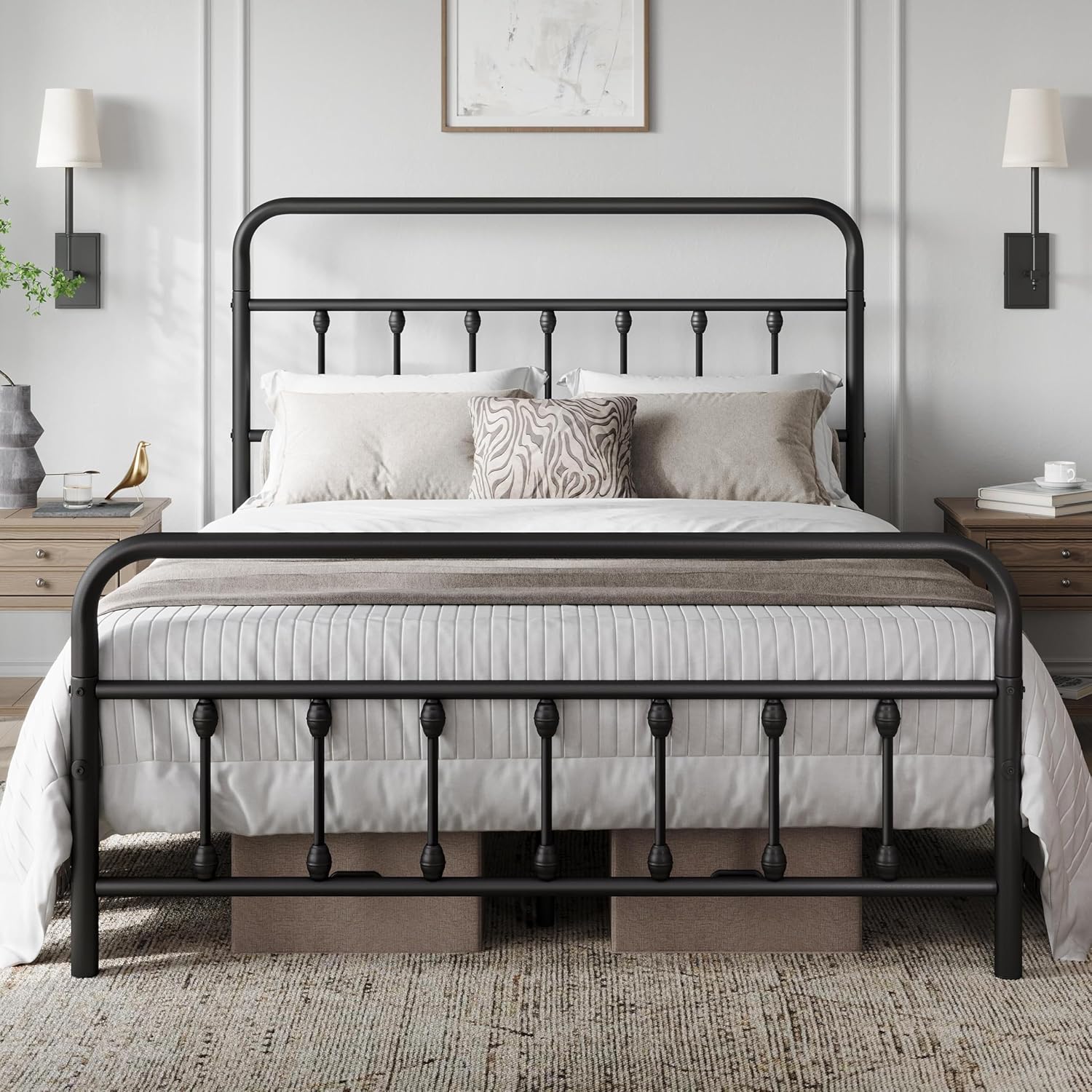 Floyd The Bed Frame, Queen, Black, Steel detail