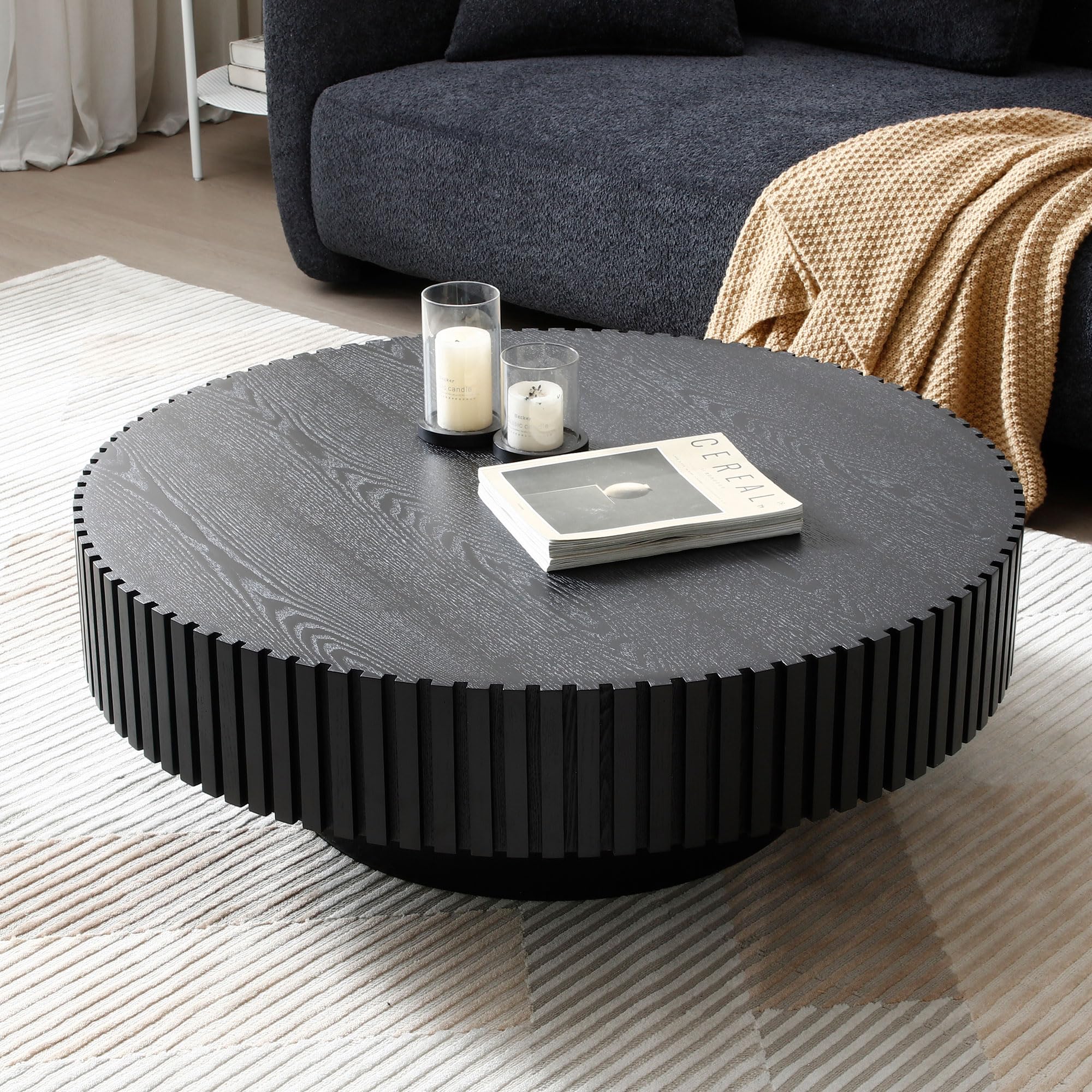 Floyd The Table, Coffee, Black, Steel detail