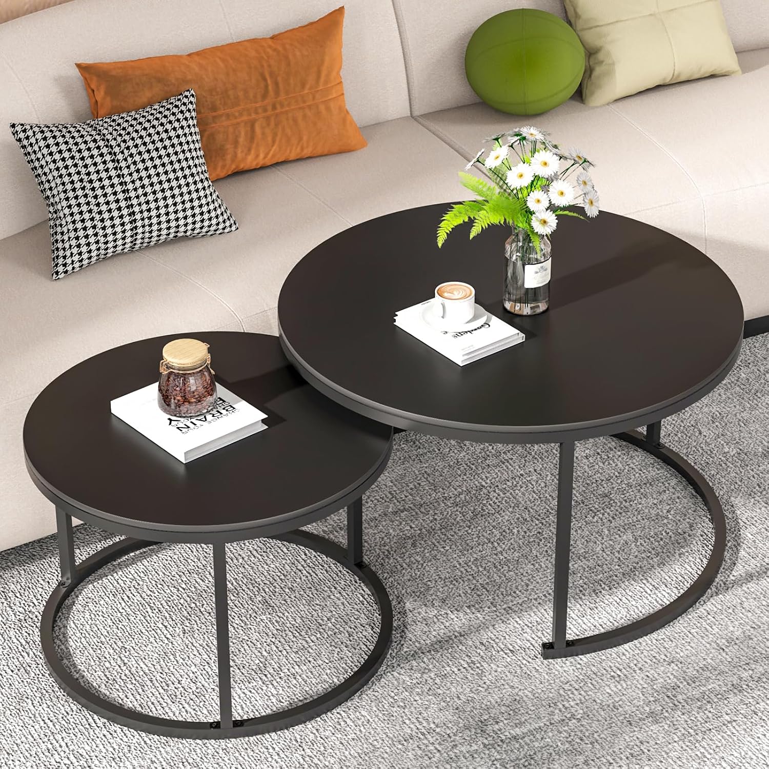 Floyd The Table, Coffee, Black, Steel detail