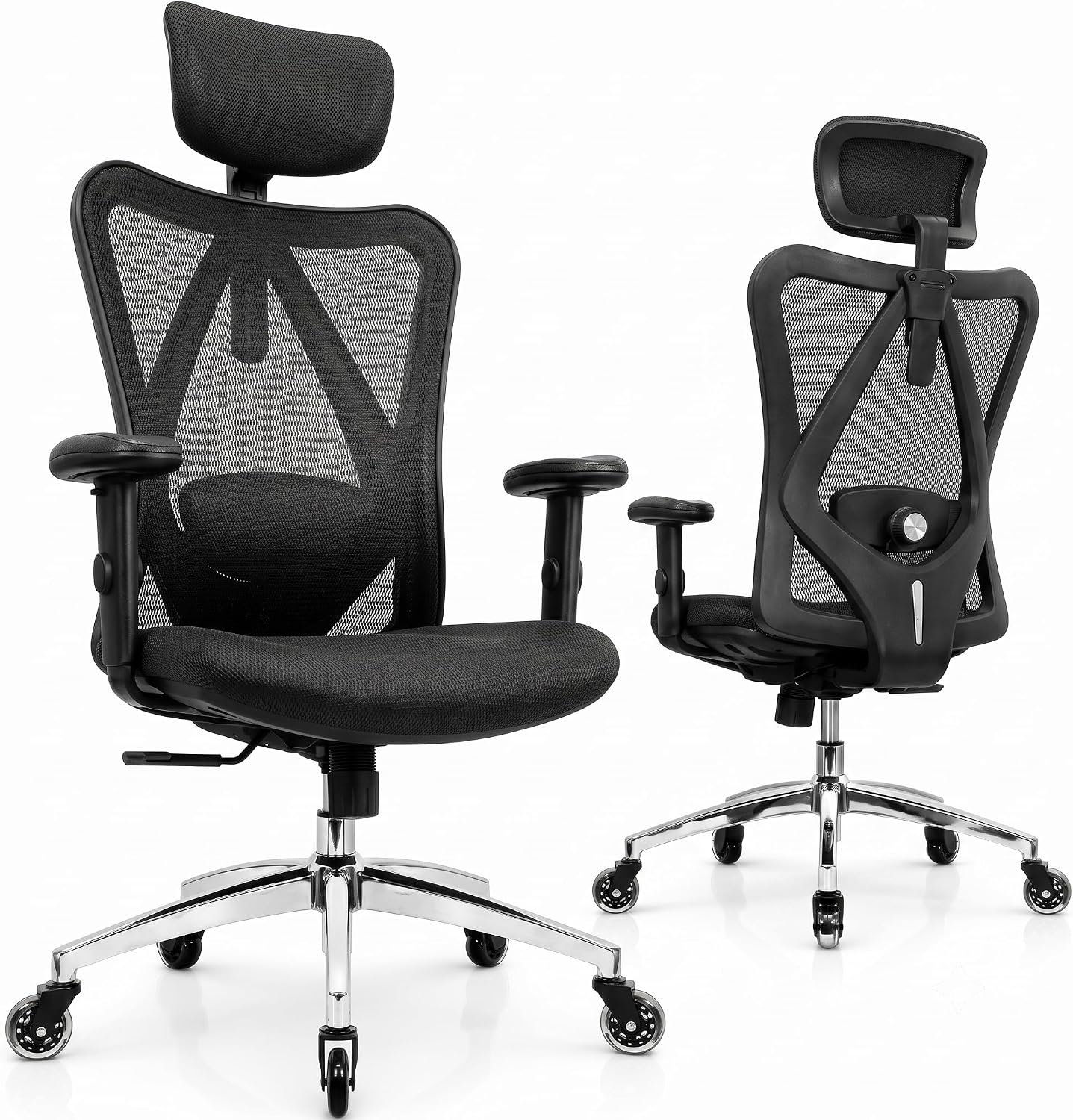 Herman Miller Aeron Chair, Graphite, Size B, Mesh detail